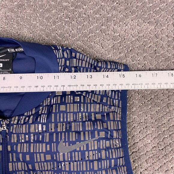 Nike Running Aeroloft Gilet Vest Flash Reflective Down 800 Fill Men's Large - Picture 13 of 16